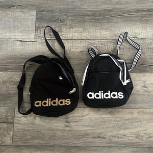 Adidas Black and white backpack & Gold and black Adidas backpack